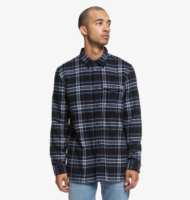 dcshoes, Marsha - Camisa de franela de manga larga para Hombre, BLACK IRIS (btl0) 0 Marsha - Camisa de franela de manga larga para Hombre Azul EDYWT03207 DC Shoes