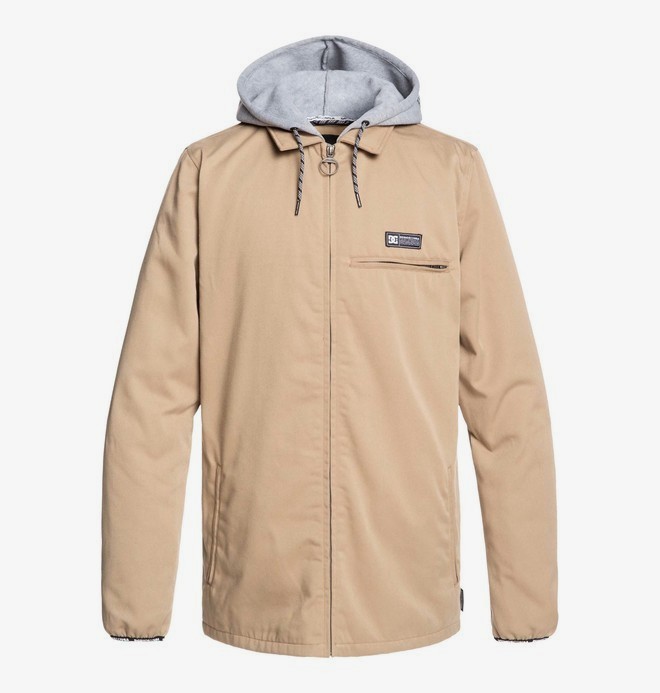 dcshoes, Yardbird - Hooded Water-Resistant Jacket, KELP (clm0) 0 Yardbird - Hooded Water-Resistant Jacket Brown EDYWT03231 DC Shoes