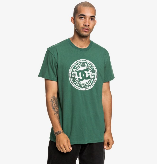 dcshoes, Circle Star - T-shirt pour Homme, HUNTER GREEN (grw0) 0 Circle Star - T-shirt pour Homme Vert EDYZT03901 DC Shoes