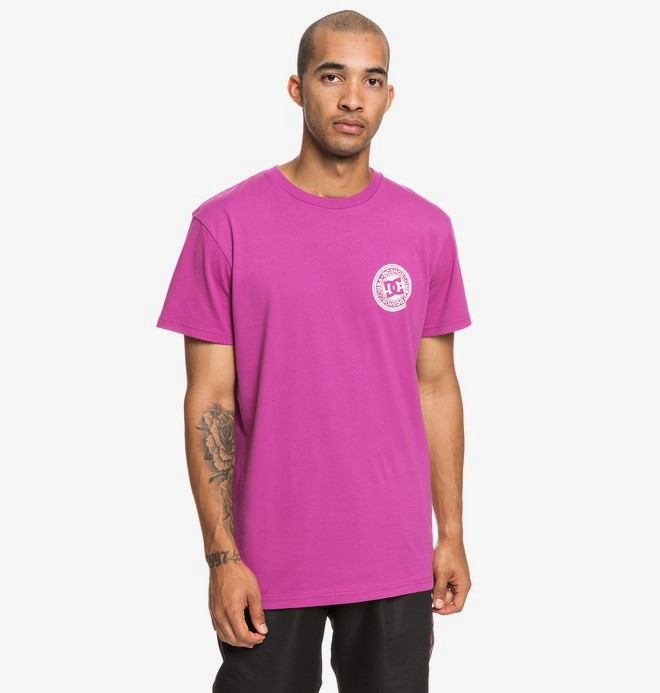 dcshoes, Circle Star - T-Shirt für Männer, VIVID VIOLA (mnf0) 0 Circle Star - T-Shirt für Männer Rosa EDYZT03903 DC Shoes