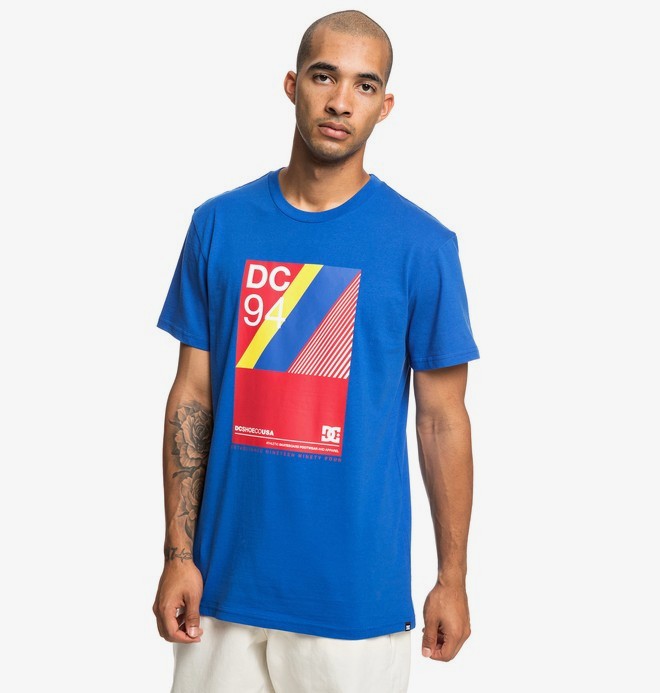 dcshoes, Tracked - T-shirt pour Homme, NAUTICAL BLUE (bqr0) 0 Tracked - T-shirt pour Homme Bleu EDYZT03908 DC Shoes