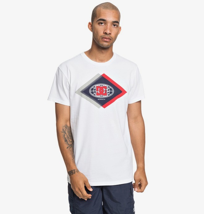 dcshoes, Co Defendant - T-shirt pour Homme, SNOW WHITE (wbb0) 0 Co Defendant - T-shirt pour Homme Blanc EDYZT03910 DC Shoes