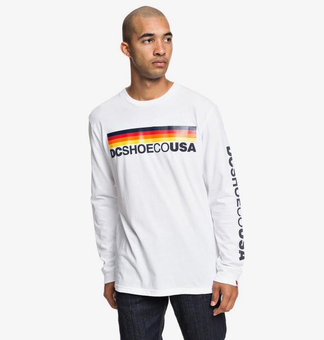 dcshoes, Flag Nine Four - T-shirt manches longues pour Homme, SNOW WHITE (wbb0) 0 Flag Nine Four - T-shirt manches longues pour Homme Blanc EDYZT03927 DC Shoes