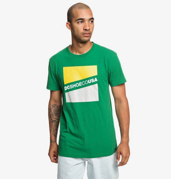 dcshoes, Slant - T-Shirt voor Heren, AMAZON (grr0) 0 Slant - T-Shirt voor Heren Green EDYZT03936 DC Shoes