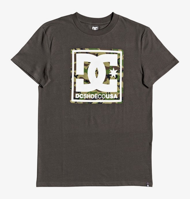 dcshoes, Pattern Box - Camiseta para Hombre, DARK OLIVE (kry0) 0 Pattern Box - Camiseta para Hombre Negro EDYZT04027 DC Shoes