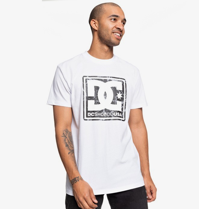 dcshoes, Pattern Box - T-shirt pour Homme, SNOW WHITE (wbb0) 0 Pattern Box - T-shirt pour Homme Blanc EDYZT04027 DC Shoes