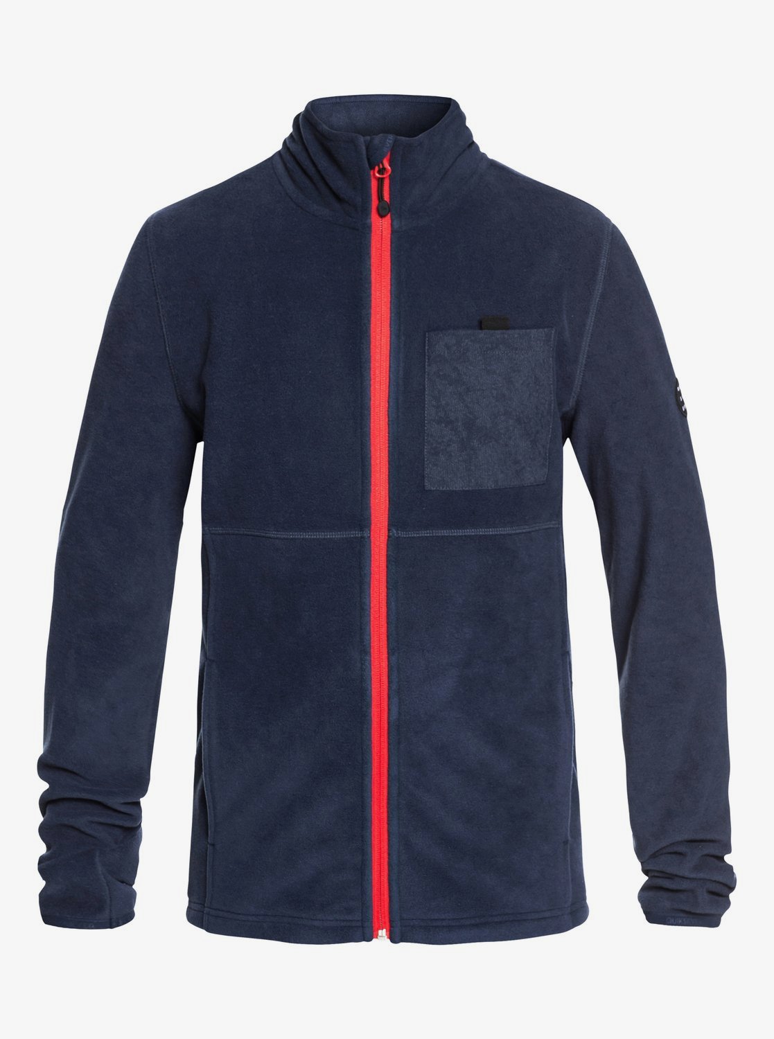 blue zip up fleece