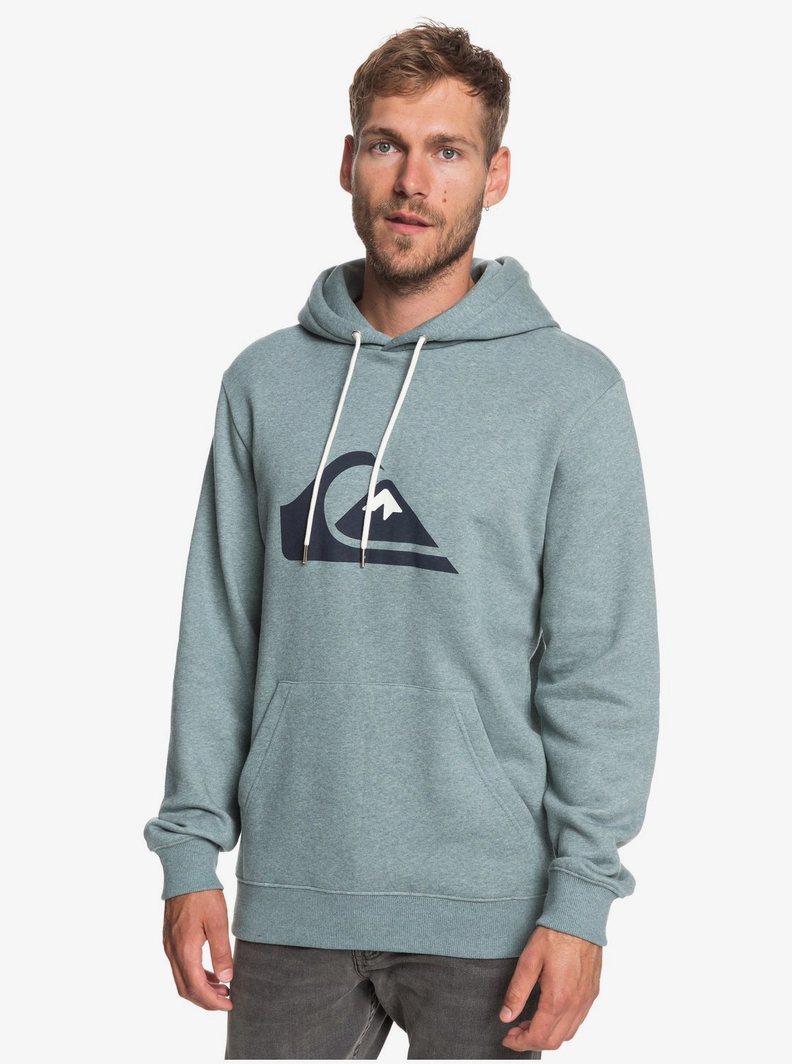 quiksilver big logo hood