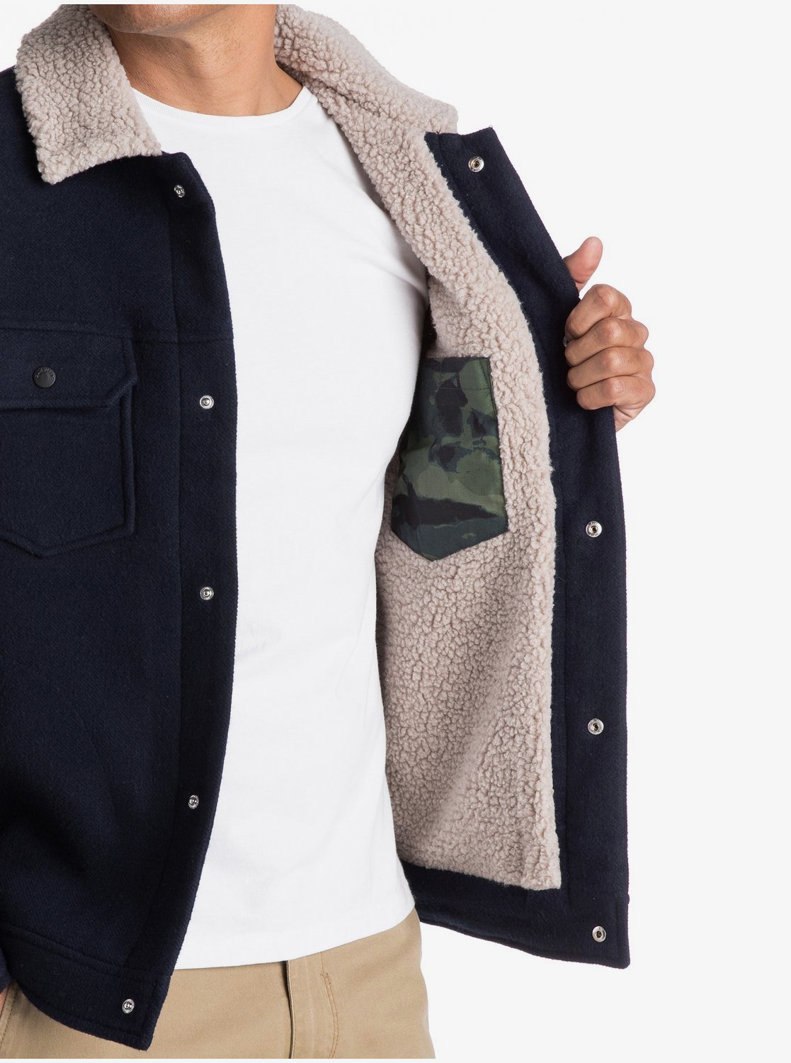 Hawea Sherpa Collar Jacket for Men EQYJK03354 Quiksilver