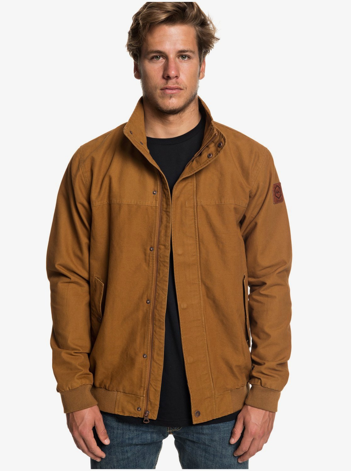 Light Brooks Canvas Bomber Jacket for Men 3613374305755 Quiksilver