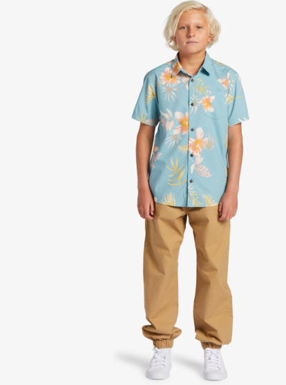 Boys 8-16 Tropical Floral Short Sleeve Shirt | Quiksilver