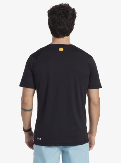 Bamboo Check - Short Sleeve UPF 50 Surf T-Shirt for Men  AQMWR03035