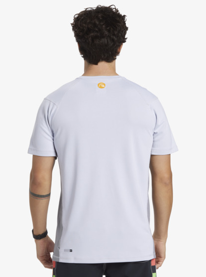 Bamboo Check - Short Sleeve UPF 50 Surf T-Shirt for Men  AQMWR03035