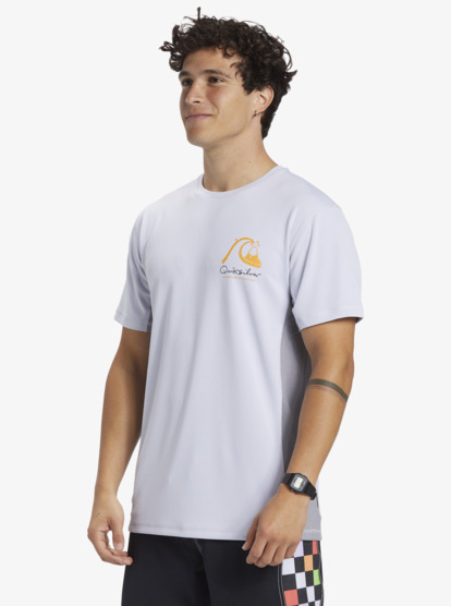 Bamboo Check - Short Sleeve UPF 50 Surf T-Shirt for Men  AQMWR03035