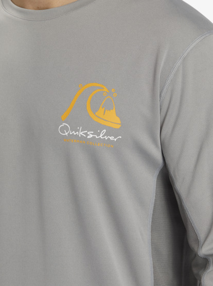 Bamboo Check - Long Sleeve UPF 50 Surf T-Shirt for Men AQMWR03036