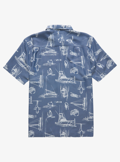 Mens Waterman The Harbour Short Sleeve Shirt | Quiksilver