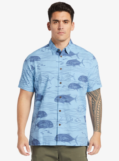 Waterman Dive Sites Woven Shirt | Quiksilver