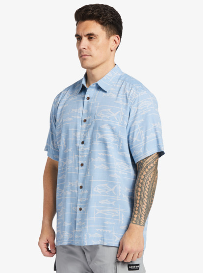 Men's Comfort Flex Denim Shirt in Dusk