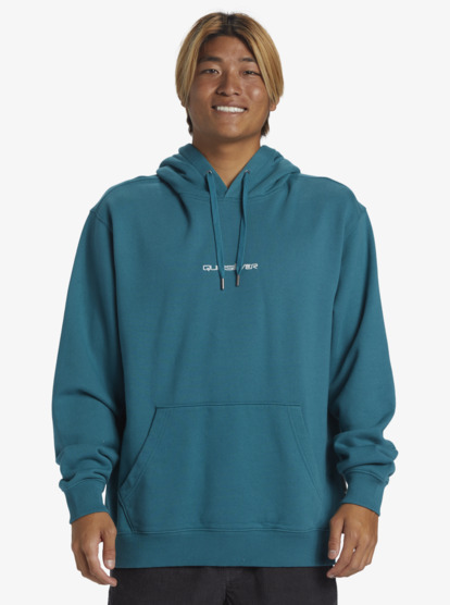 Men's champion logo pullover on sale hoodie