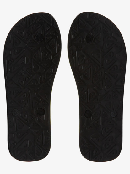 Mens black sale quiksilver flip flops