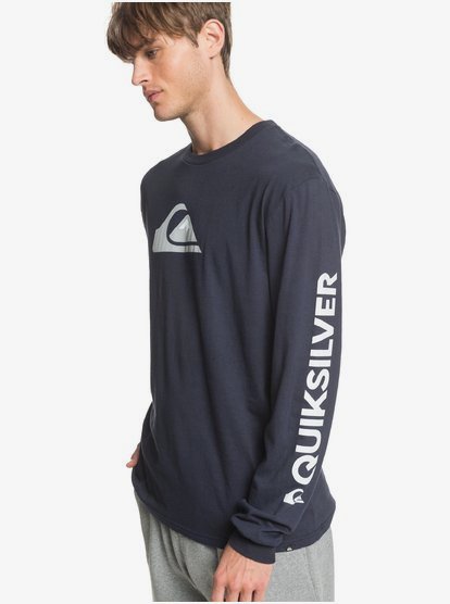 Quiksilver Mens Comp Logo Long Sleeve Tee