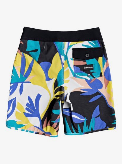 Quiksilver Boys Big Highline Tropical Flow Youth 17 Boardshort Swim Trunk