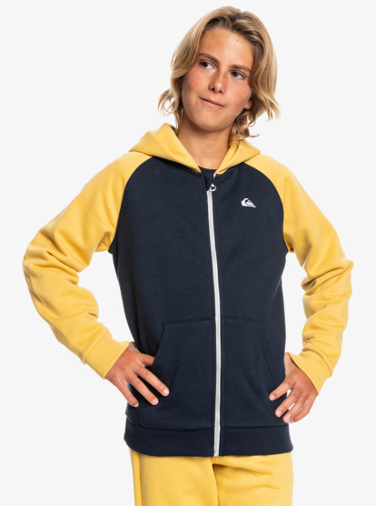 Quiksilver Easy Day Felpa con Cappuccio E Zip da Ragazzo 8-16 Felpa con Cappuccio E Zip Bambini e Ragazzi