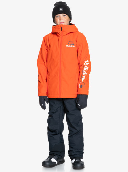 neon orange snowboard jacket