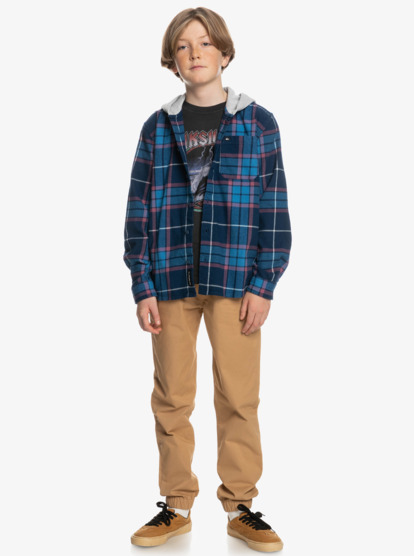 Boy's 8-16 Halidon Hooded Flannel Shirt | Quiksilver