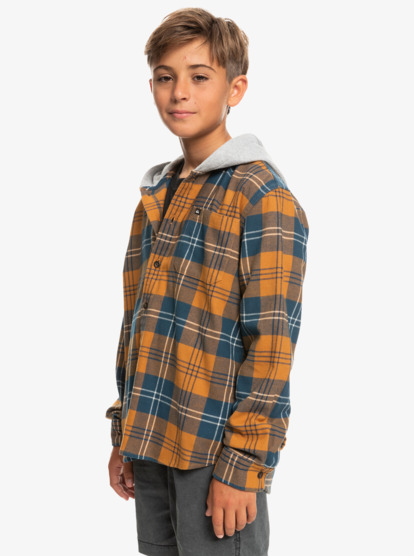 Boy's 8-16 Halidon Hooded Long Sleeve Shirt | Quiksilver