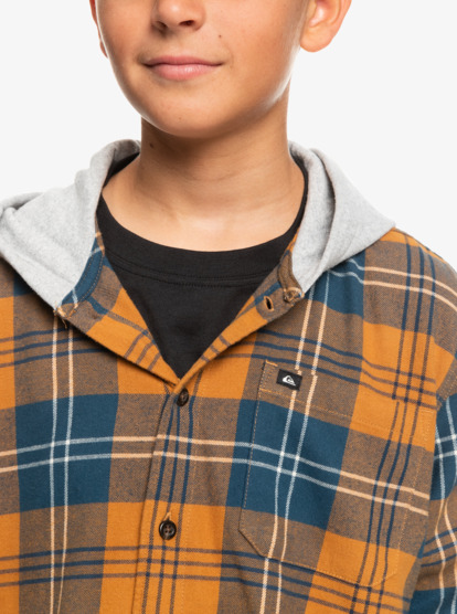 Boy's 8-16 Halidon Hooded Long Sleeve Shirt | Quiksilver