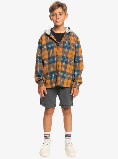 Boy's 8-16 Halidon Hooded Long Sleeve Shirt | Quiksilver