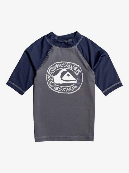 Quiksilver Boys Bubble Dreams Long Sleeve Boy Rashguard UPF 50+
