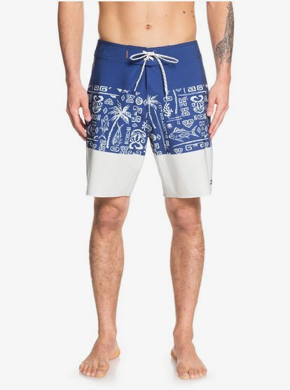 Quiksilver Mens Liberty Triblock Boardshort 19 Swim Trunk