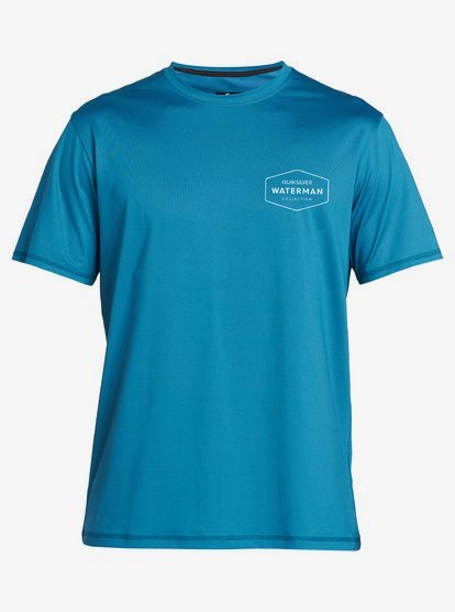 QUIKSILVER Mens Gut Check Short Sleeve Rashguard Swim Shirt 50 UPF