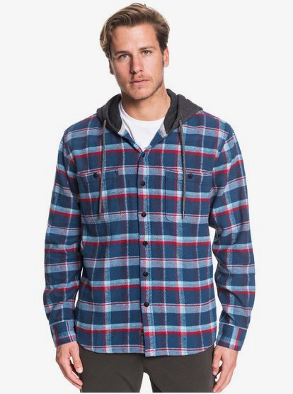 quiksilver flannel hoodie