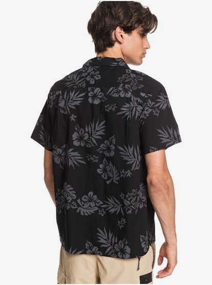 Black floral short sleeve shirt Clearance