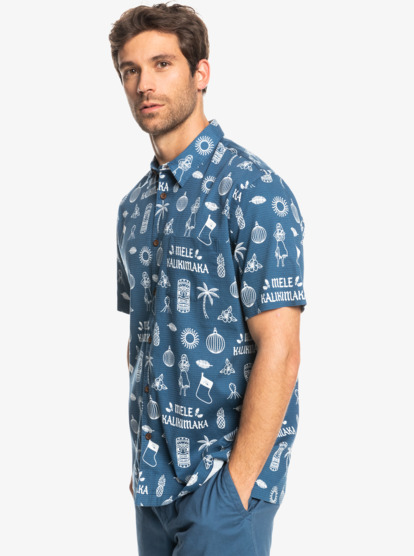 Waterman Xmas Aloha Short Sleeve Shirt | Quiksilver