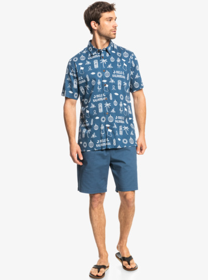 Waterman Xmas Aloha Short Sleeve Shirt | Quiksilver