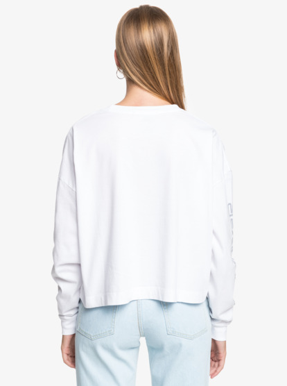 Quiksilver Womens Oversized Crop - Organic Long Sleeve T-Shirt for Women  EQWZT03045