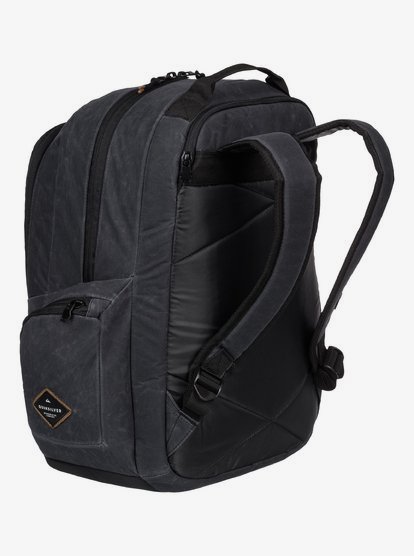 Quiksilver Schoolie Backpack Black Grey Orange Style 1153041005 for sale online 