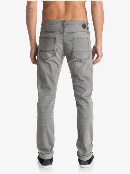 grey damaged jeans