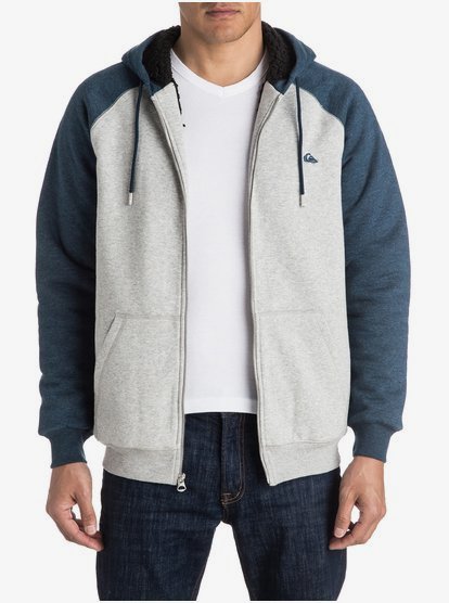 sherpa zip up hoodie