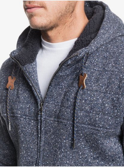 zip up hoodie with sherpa lining