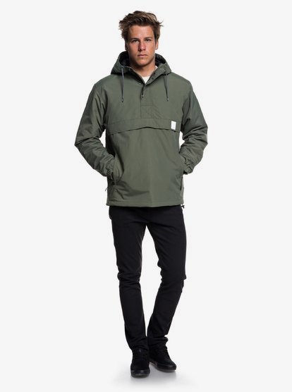 water resistant hooded anorak