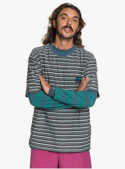 quiksilver striped shirt