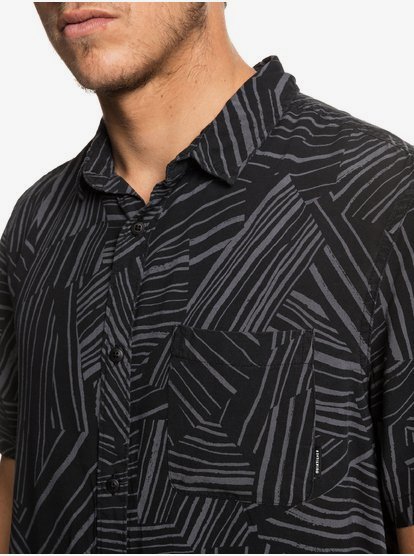 Fluid Geometric Camisa de Manga Corta para Hombre Quiksilver Fluid Geometric Camisa de Manga Corta para