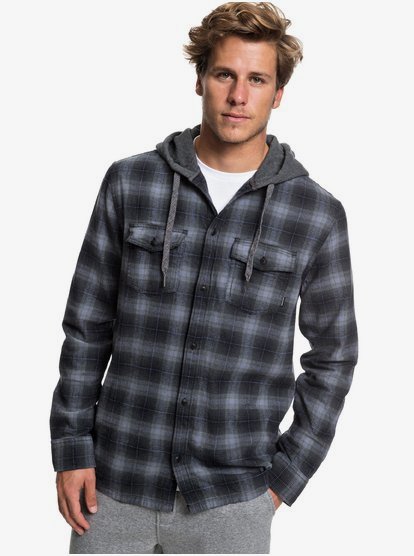 quiksilver flannel hoodie