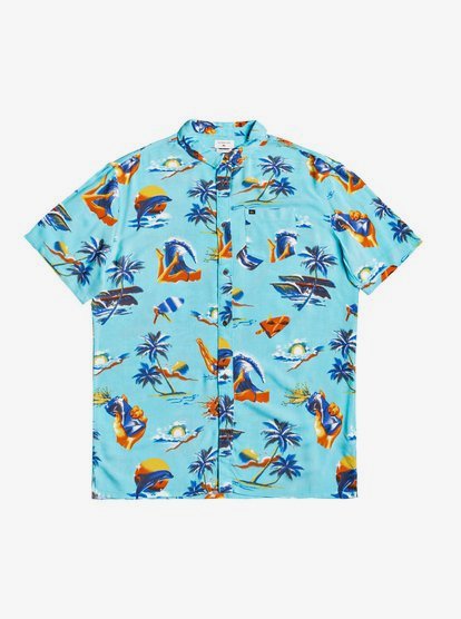 Mens Sun Damage Short Sleeve Shirt | Quiksilver