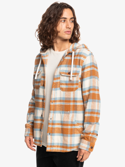 Hooded plaid shirt clearance mens